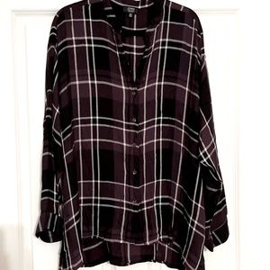 Jones New York Signature | Plaid Button Down Shirt